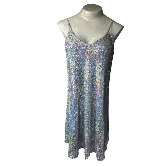 NEW LOOK | NWT Sequin Sparkling Mini Slip Dress - Picture 7 of 13